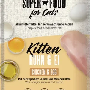Sparpaket 24 x 100 g Mac's Kitten Huhn & Ei Katzen Nassfutter Ausverkauf